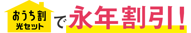 ネットとセットで毎月最大1,100円割引