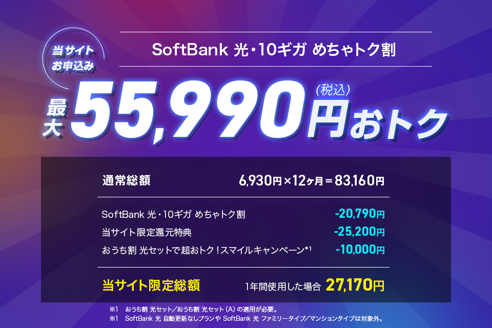 55,990円おトク
