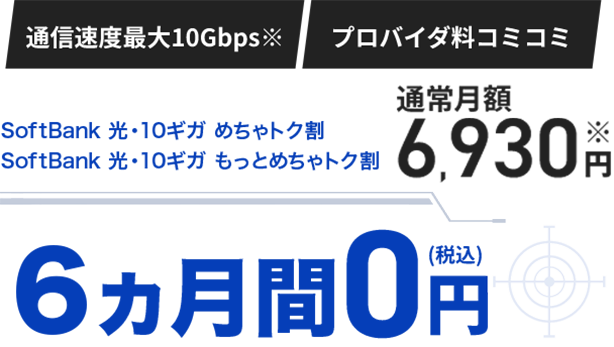 6カ月間 0円