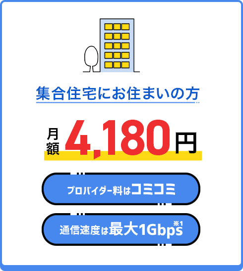 集合住宅にお住まいの方