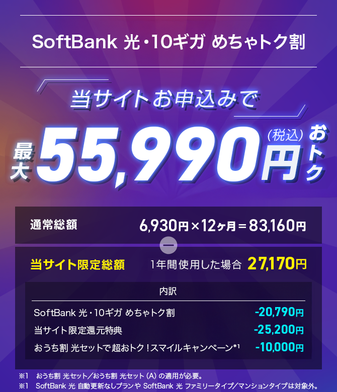55,990円おトク